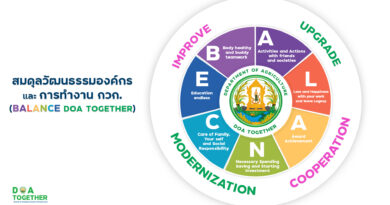 สมดุลวัฒนธรรมองค์กรและการทำงาน กวก.(BALANCE TOGETHER)