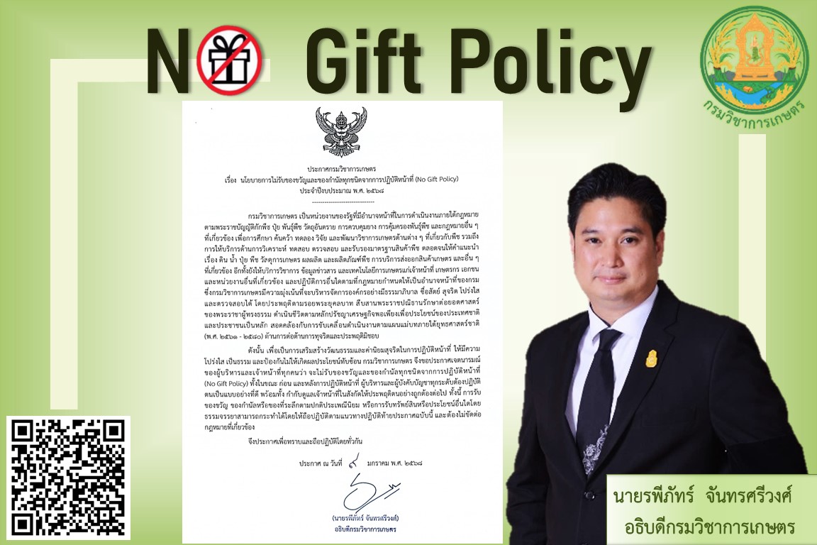 รูป NoGift 68 ใส่แบนเนอร์เขียว พร้อมประกาศและQR