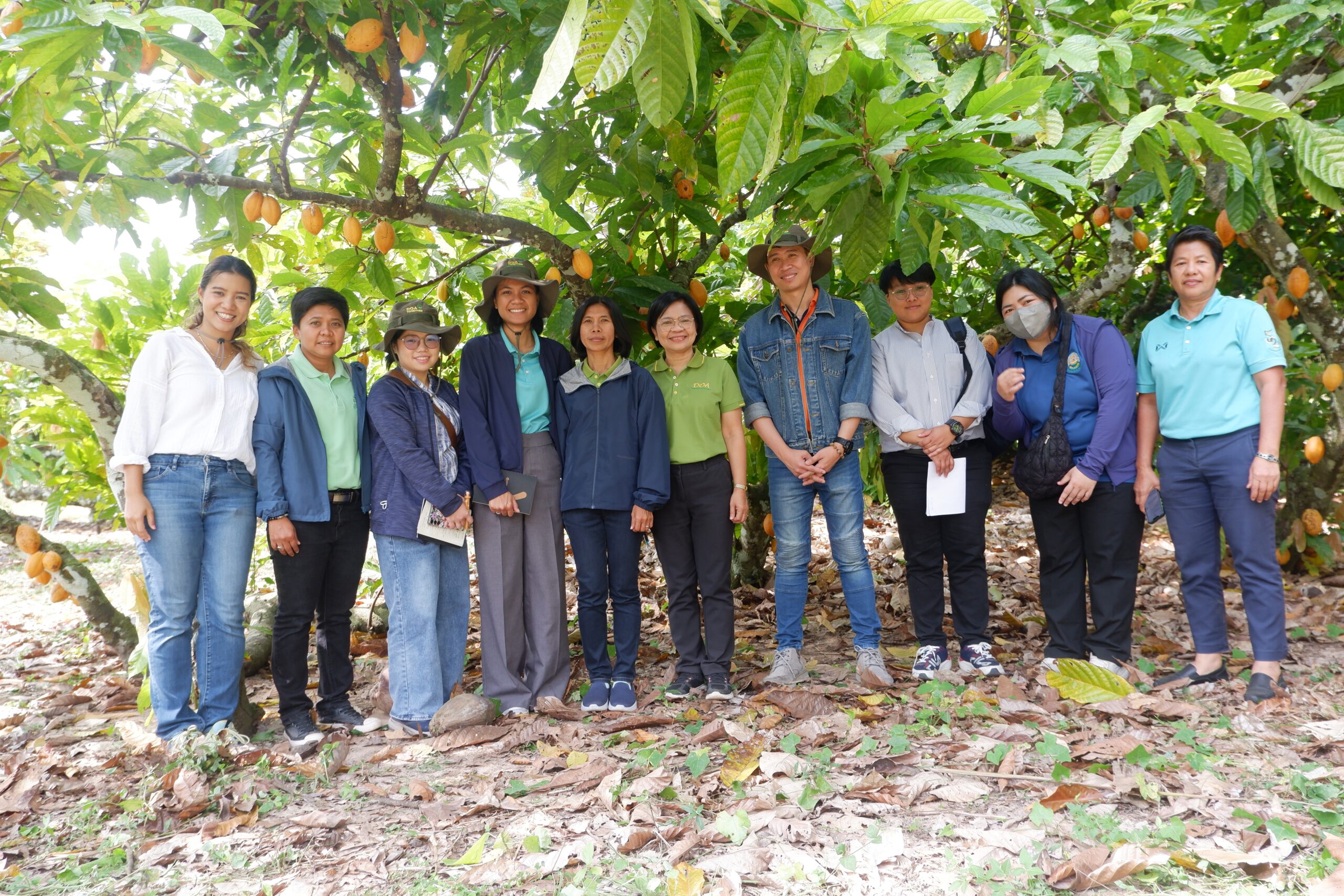 กองแผนงานและวิชาการ กรมวิชาการเกษตร ลงพื้นที่ติดตามผลการปฏิบัติงานวิจัยด้านการเกษตร ศวส.ชุมพร